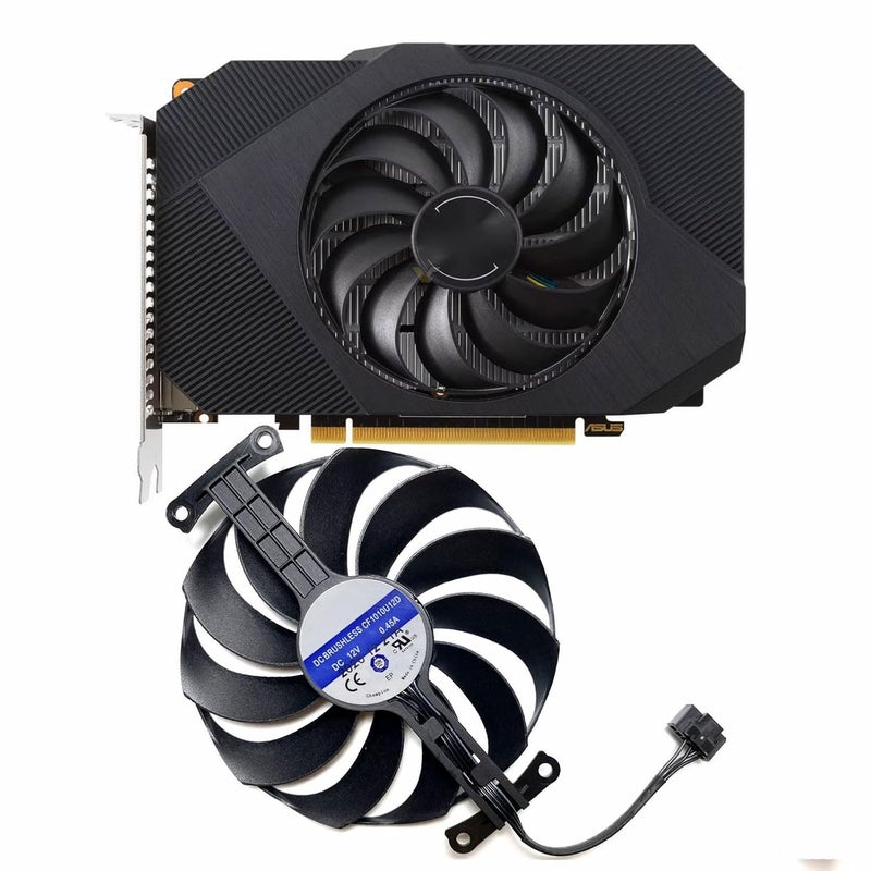 LTANDBR مروحة استبدال بطاقة الرسوميات ASUS Radeon RX6400 4GB Phoenix OC T129215BU FDC10U12D9-C CF1010U12D (CF1010U12D) - Image 1